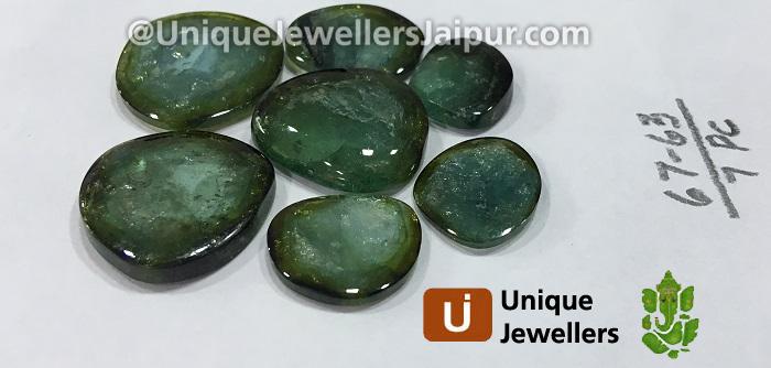 Greenish Blue Tourmaline Watermelon Smooth Slices