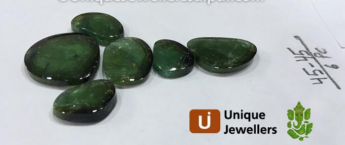 Green Watermelon Tourmaline Smooth Slices