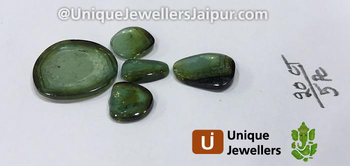 Green Watermelom Tourmaline Smooth Slices
