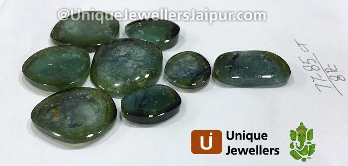 Greenish Blue Tourmaline Watermelon Smooth Slices