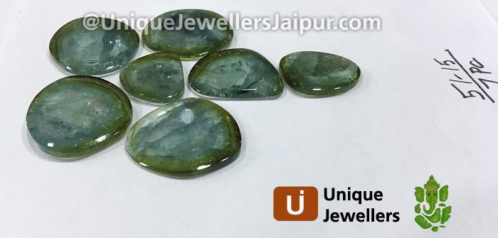 Greenish Blue Tourmaline Watermelon Smooth Slices