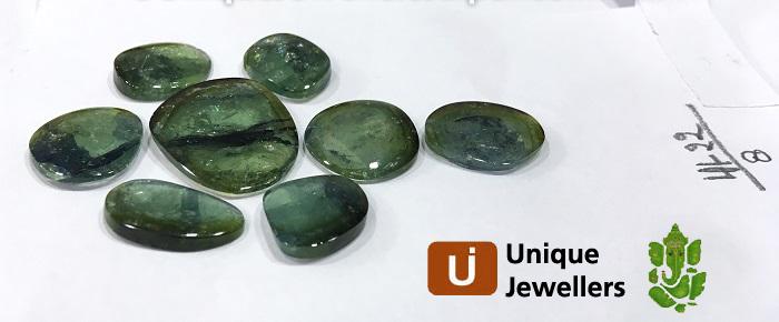 Greenish Blue Tourmaline Watermelon Smooth Slices