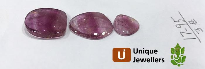 Pink Watermelon Tourmaline Smooth Slices