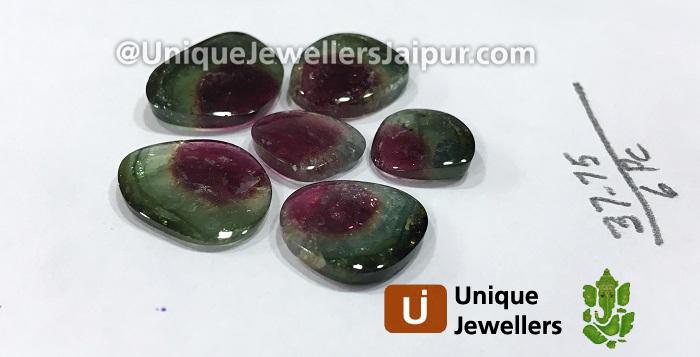 Watermelon Tourmaline Smooth Slices