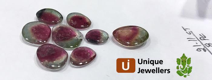 Watermelon Tourmaline Smooth Slices