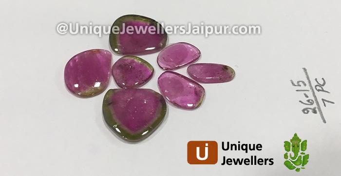 Watermelon Tourmaline Smooth Slices