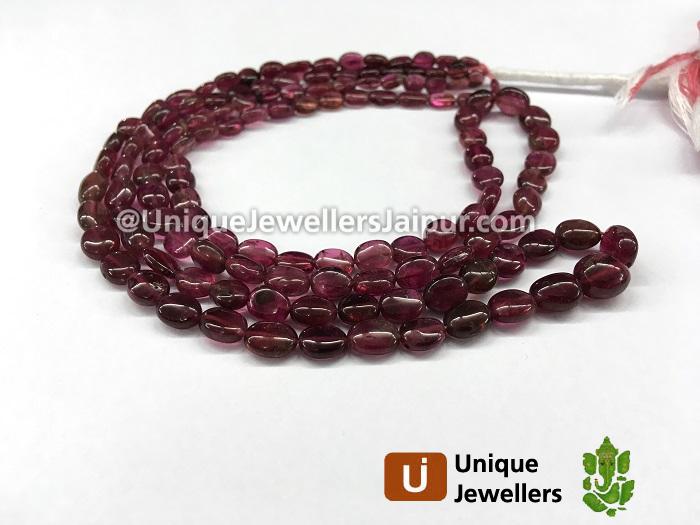 Deep Rubellite Tourmaline Smooth Oval