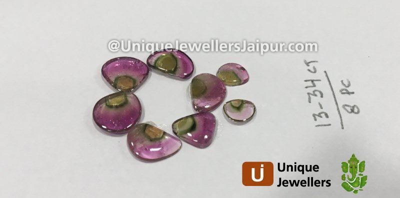 Watermelon Tourmaline Smooth Slices