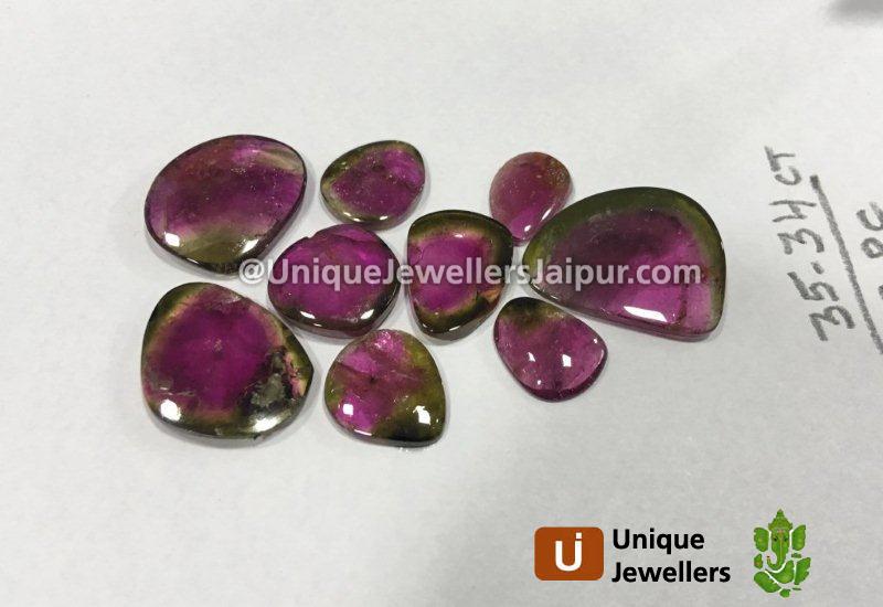 Watermelon Tourmaline Smooth Slices