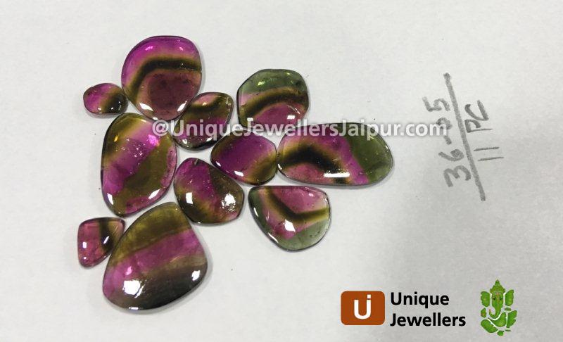 Watermelon Tourmaline Smooth Slices