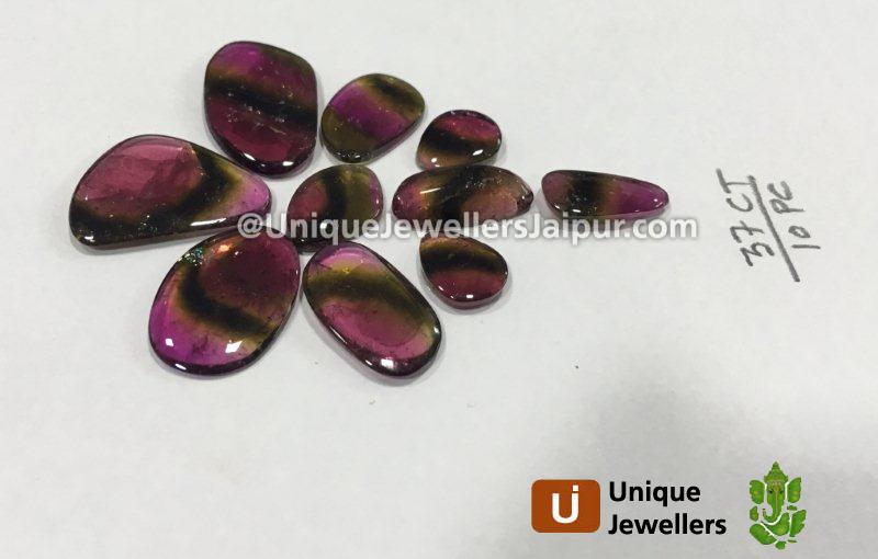 Watermelon Tourmaline Smooth Slices