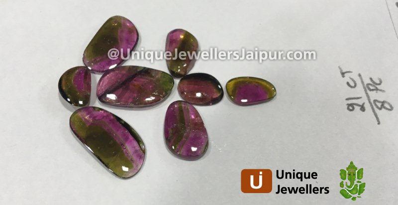 Watermelon Tourmaline Smooth Slices