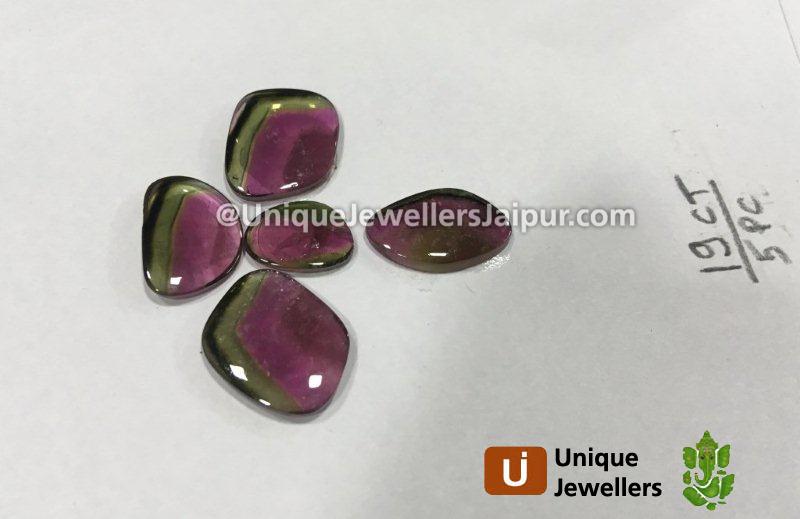 Watermelon Tourmaline Smooth Slices