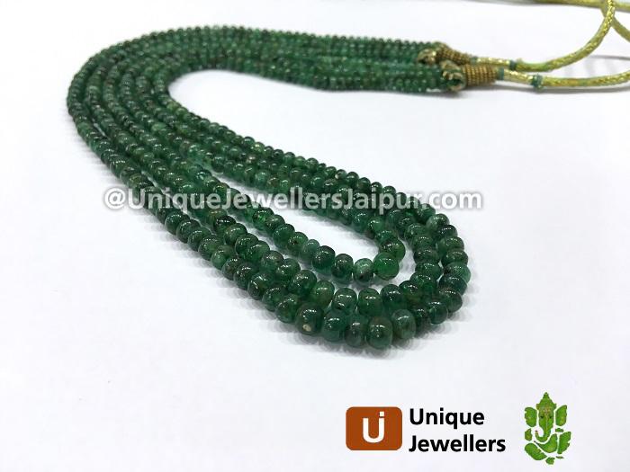 Emerald Smooth Roundelle Beads