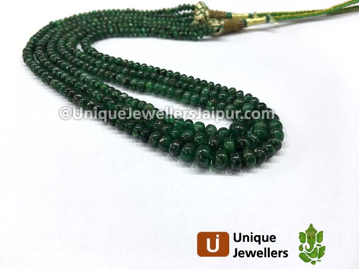 Emerald Smooth Roundelle Beads