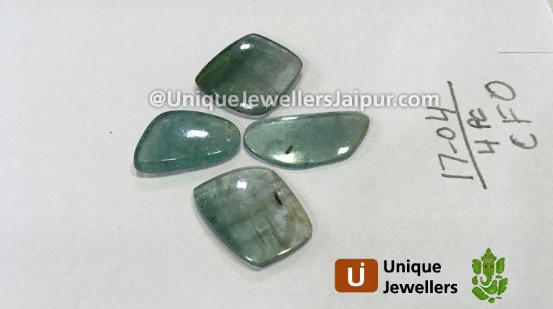 Bluish Green Tourmaline Smooth Slices