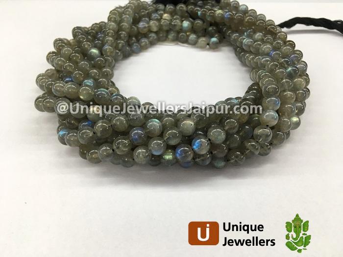 Labradorite Smooth Round Beads