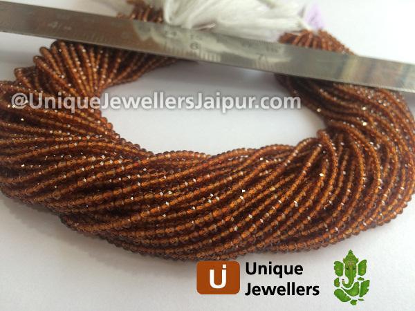 Spessartite Micro Cut Roundelle Beads