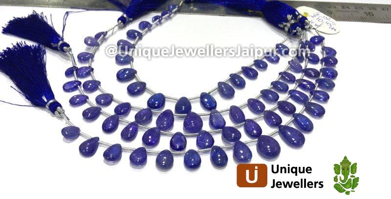 Tanzanite Smooth Pear Beads