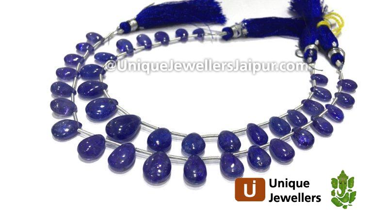 Tanzanite Smooth Pear Beads