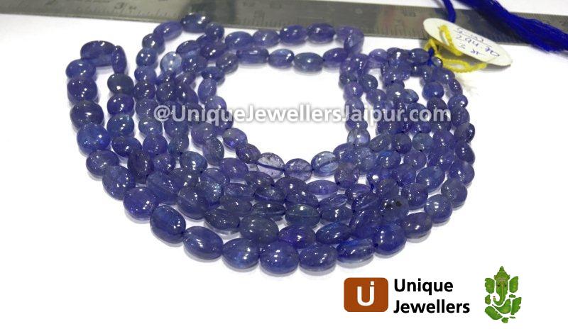 Tanzanite Smooth Oval Beads