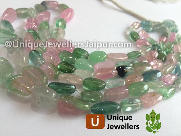 Afghani Tourmaline Smooth Nugget Beads