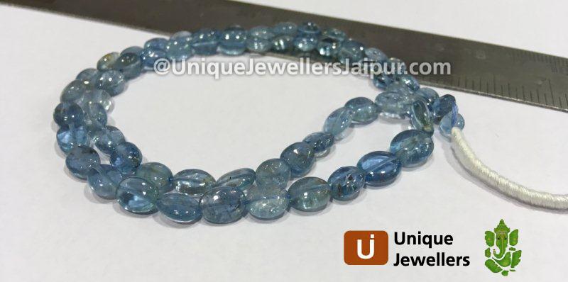 Aquamarine Smooth Oval Beads