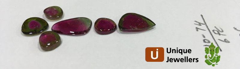 Watermelon Tourmaline Smooth Slices