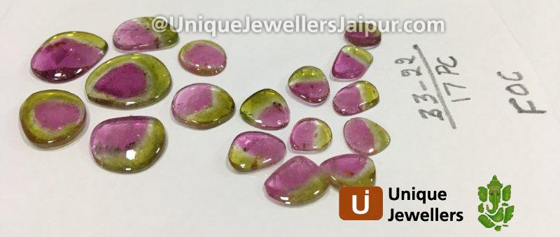 Watermelon Tourmaline Smooth Slices