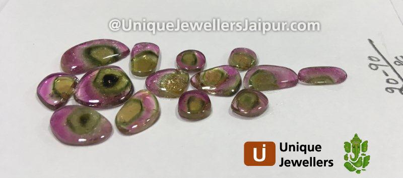 Watermelon Tourmaline Smooth Slices