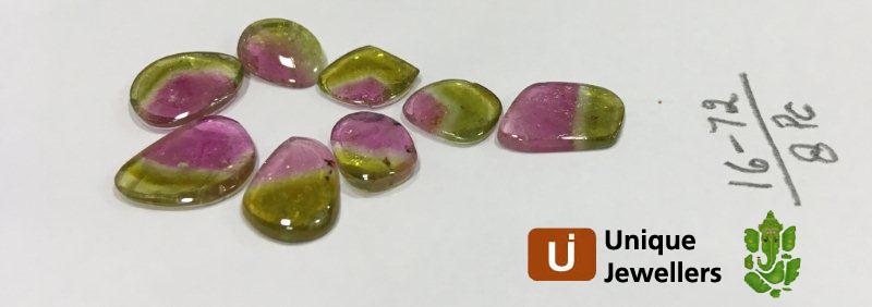 Watermelon Tourmaline Smooth Slices