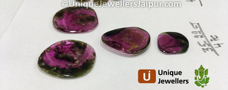 Watermelon Tourmaline Smooth Slices