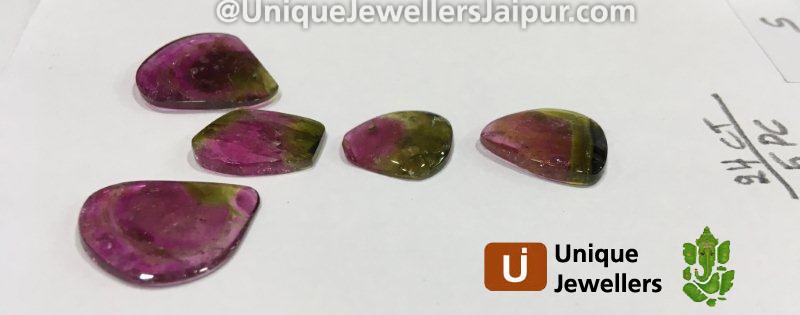 Watermelon Tourmaline Smooth Slices