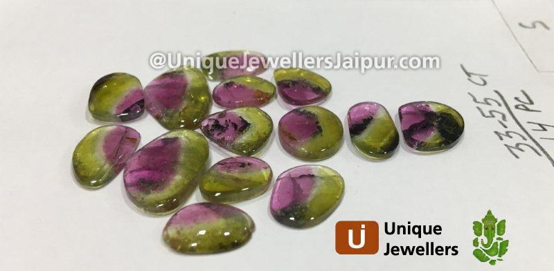 Watermelon Tourmaline Smooth Slices