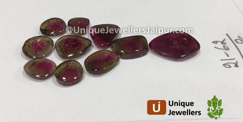 Watermelon Tourmaline Smooth Slices