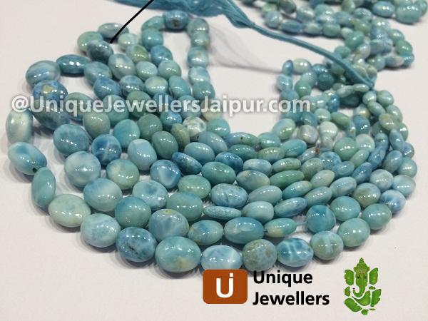 Larimar Far Smooth Nugget Beads