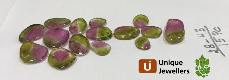 Watermelon Tourmaline Smooth Slices