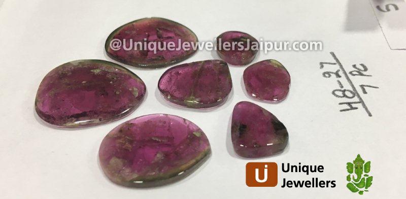 Watermelon Tourmaline Smooth Slices