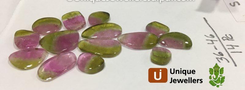 Watermelon Tourmaline Smooth Slices