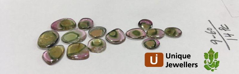 Watermelon Tourmaline Smooth Slices