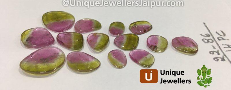 Watermelon Tourmaline Smooth Slices