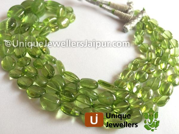 Peridot Plain Nugget Beads