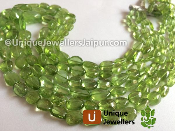 Peridot Plain Nugget Beads