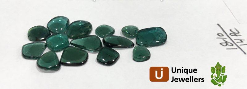 Teal Tourmaline Smooth Slices