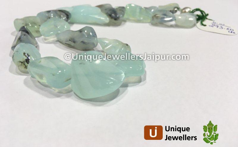 Natural Peruvian Opal Smooth Irregular Nugget Beads