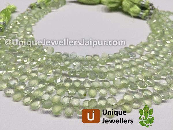 Prenite Faceted Pear Beads