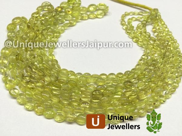 Chrysoberyl Plain Oval Beads