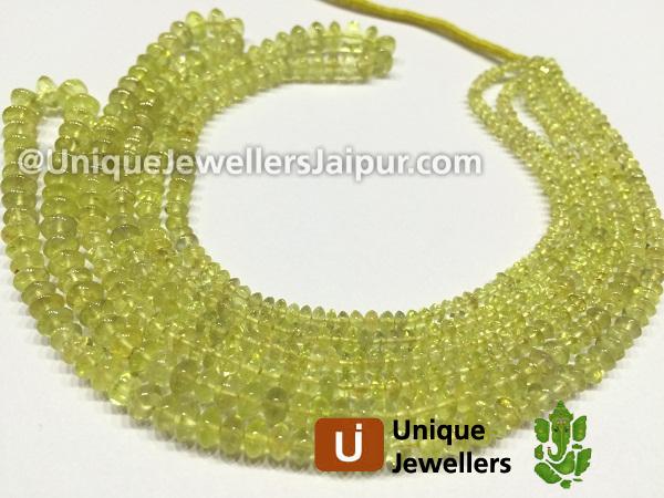 Chrysoberyl Smooth Roundelle Beads