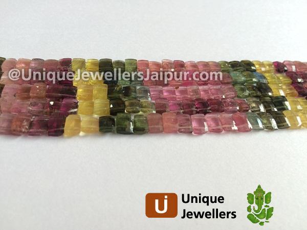 Tourmaline Double Drill Chicklet Beads