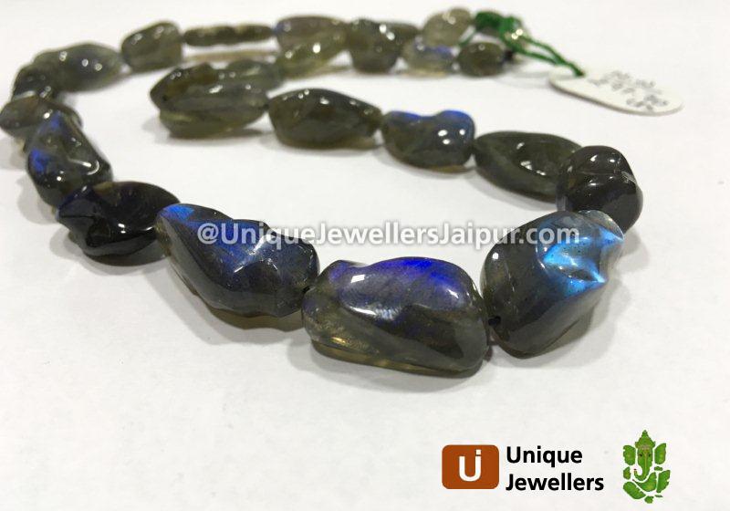 Labradorite Smooth Irregular Nugget Beads